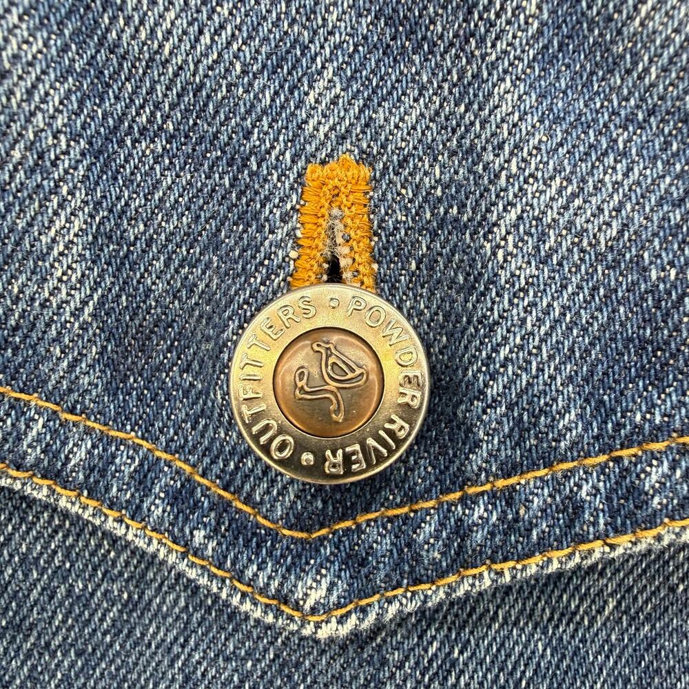 Powder River Outfitters by Panhandle Slim Denim Jacket Men's M Blanket Lined - Picture 6 of 11
